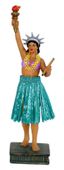 HAWAIIAN Ms Liberty Hula Girl DASHBOARD DOLL SHAKER. Island Bobble dolls