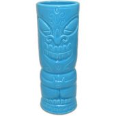 HAWAIIAN LUCKY Blue Tiki Mug. Collectible Ceramic tiki bowl. Classic hawaiiana tiki glass. Hand Crafted and painted.