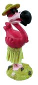 HAWAIIAN PINK FLAMINGO  Hula Dashboard Doll. Bobble Head /  Shaker. Tropical Island Bobble Dolls