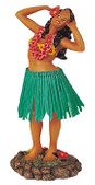HAWAIIAN Singing Hula Girl.  Dashboard Doll Shaker. Tropical Island Bobble Nodder Dolls.