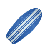 HAWAIIAN Style SURFBOARD RUG. 4' Beige Classic Racing Stripe Surfing Theme Bath Mat. Surf Board Throw Carpet