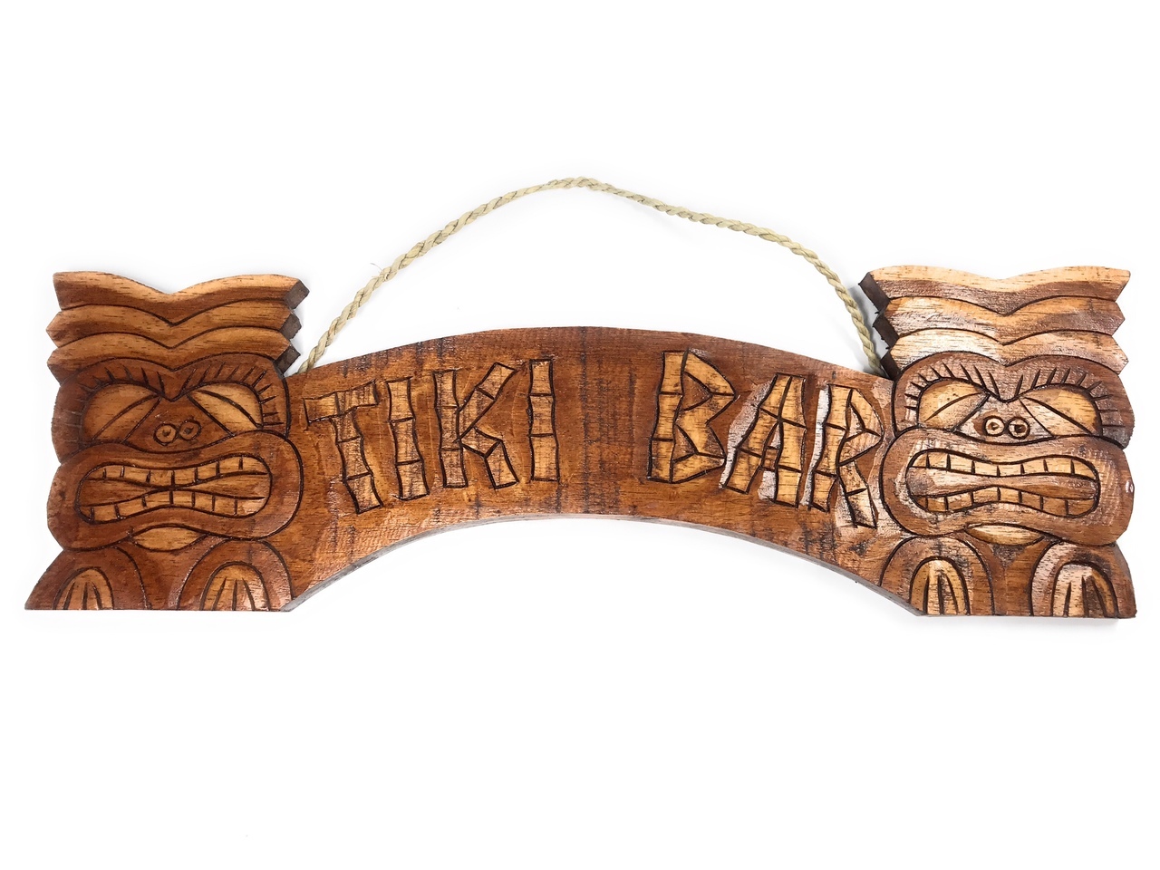 Tiki Bar 木製装飾プレートビンテージ風90.sハワイアン！ Tiki Bar 木製装飾プレートビンテージ風90.sハワイアン！ TIKI 【公式