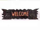 Hawaiian WELCOME TIKI BAR Sign. Tropical Island Style  Beach Decor 
