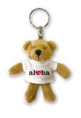  Heart of Hawaii Aloha Bear Plush Keychain. Hawaiian Children at Play. Hawaii Gift with Aloha...