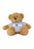 Heart of Hawaii Blue Aloha Bear. Premium Plush Toy.