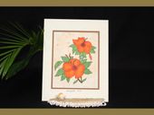 Hibiscus Flower Tapa Cloth Painting. Polynesian War Weapons. Hawaiian Wall Decor. Polynesian Culture. Oceanic Art