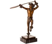 Kim Taylor Reese Ho'e Wa'a (CANOE PADDLER)  Hawaiian <b> BRONZE</b> Hula Statue 