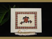 Honu Turtle Tapa Cloth Painting. Hawaiian Wall Decor. Polynesian Culture. Oceanic Art