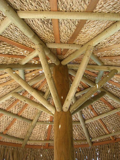 HUGE PALAPA. Hand Woven Thatch Umbrella. Large Tropical Tiki Bar Luau ...