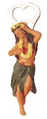 Hula Girl Bottle Opener. Hawaiian tiki bar accents. Exotic Tiki Bar accessories. Tropical Table ware