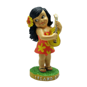 ISLAND GIRL  HAWAIIAN Hula Girl Dancing Bobble Head Shaker. 