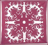 KAALA MIST Hand Quilted Bedspread. Hand Stiched Hawaiian Quilt. Tropical Bedroom Decor