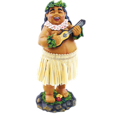 Braddah with Ukulele  Dashboard  Hula Doll. 