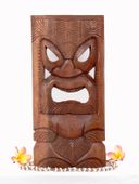 KANALOA Tiki Mask 18", Hawaiian Acacia wood. Polynesian Carving