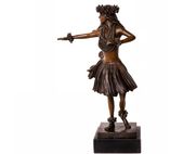 Kim Taylor Reese Kilohinani (HEAVENLY GAZE) Hawaiian <b> BRONZE</b> Hula Girl Statue Dancing Girl Sculpture. 