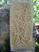 KING OF THE SANDWICH ISLANDS - King Kamehameha - Storyboard of Hawaii. Wooden Relief. Nostalgia Hawaiian Wood Sign Art
