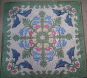 LEAPING DOLPHINS! Hawaiian Baby Quilt. Infant Crib Bedding Tropical Nursery Decor. 42" x 42" Hawaiian Wall Hanging.