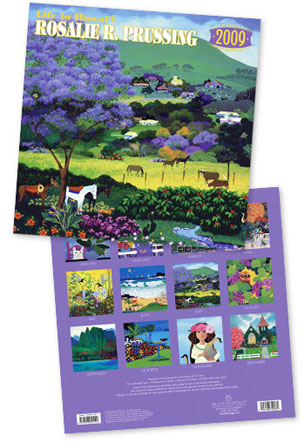 Life in Hawaii by Rosalie Prussing Deluxe Calendar 2009. Hawaiian