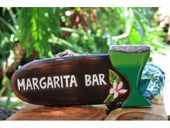 MARGARITA BAR Tiki Bar Sign. Hawaiian Style Luau Decor. Gifts with Aloha...
