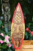 NEW! 22" Hospitality Easter Island Tribal Tiki Mask  - Tropical Decor Wall Plaque 