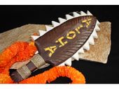 NEW!!  Exotic Hawaiian Aloha Sign. WARRIOR CHIEF "ALOHA" LEI O MANO - HAWAIIAN DECOR