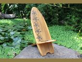 NEW! Hawaiian Tiki Surfboard Chair. Turtle Design. Indoor / Outdoor Use. Exotic Tropical Furniture
