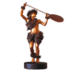 NEW!!   PAHOE Hawaiian COLD CASTE Hula Girl Statue. Kim Taylor Reese Art Bronze Color Dancing Girl Sculpture