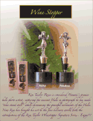 NEW! !! Set of two  Kim Taylor Reese Dancing Hula Girl Wine Stoppper. Hawaiian Wine and Bar Accessories.