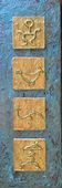 "Fish or Fowl?" by Hawaii Artist Ilze Sims - Original Acrylic Petroglyph Art