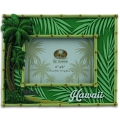 4x6 Palm Tree Photo Frame Hawaiian Decor