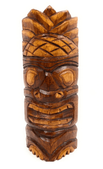 12" Hospitality Pineapple Tiki Mask - Hand Carved Wood - Gifts with Aloha