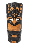12" Laughing Smiling Tiki Mask - Hand Carved Wood - Gifts with Aloha