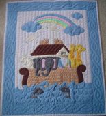 NOAH's ARK Hawaiian Baby Quilt. Tropical Infant Bedding.Exotic Nursery Decor. Hawaii Gifts with Aloha...
