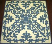 ORCHID  Classic Quilted Wall Hanging. Hand Made Traditional Hawaiian Quilt. Tropical Island Wall Decor