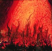  Pele's Jungle II -  Hawaiian Volcano Eruption Lava Art -  Acrylic Painting Made in Hawaii
