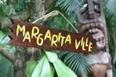 MARGARITA VILLE Driftwood Sign. Tiki Bar Decor