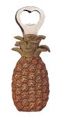 PINEAPPLE Bottle Opener. Hawaiian tiki bar accents. Exotic Tiki Bar accessories. Tropical Table ware
