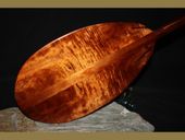60" Ultimate Premium AAA Tiger Curly Koa Wood Paddle Made In Hawaii.