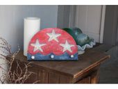 Red, White and Blue USA Flag Tiki Hanger/ Key Holder -  Stars and Stripes Art Patriotic Americana Decor