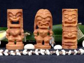 SET OF 3 TIKI GODS -  4" - TROPICAL DECOR. Hawaiian Gifts with aloha...