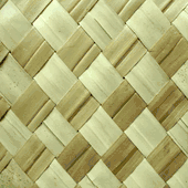 SET OF 5 SHEETS: 4ft x 8ft LARGE LAUHALA MAT Hand Woven Tropical Matting. Island Style Decor