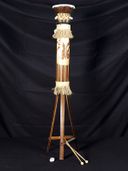 STAND UP MUSICAL PRIMITIVE / TRIBAL DRUM 36" - Exotic Tiki Decoration Oceanic Art.  Hawaiian Gifts with ALOHA