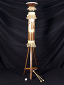 STAND UP MUSICAL PRIMITIVE / TRIBAL DRUM 36" - Exotic Tiki Decoration Oceanic Art.  Hawaiian Gifts with ALOHA