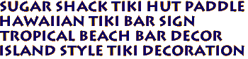 SUGAR SHACK Tiki Hut Paddle
Hawaiian Tiki Bar Sign
Tropical Beach Bar Decor
Island Style Tiki Decoration
