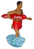 SURFER BOY Hawaiian Dashboard Bobble Nodder. Life Guard Hula Dashboard Doll Shaker