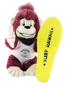 Surfer  Girl "NANI " - BEAUTIFUL! - Plush Toy. Maui Monkey Soft Stuffed Animal. Hawaiian Gifts for Kids