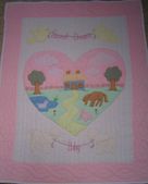 SWEET DREAMS Hawaiian Baby Quilt. Infant Crib Bedding Tropical Nursery Decor. Hawaiian Wall Hanging.