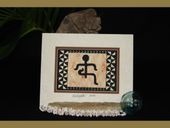 Tapa Cloth Painting. Hawaiian Wall Decor. Polynesian Culture. Oceanic Art
