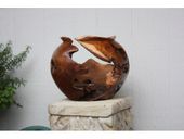 Teak Root Urn LARGE - Architectural Home Decor - Art Gallery Grade