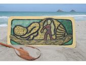 "THE INNER BIRTH" BORN AGAIN. New Age Art. Hand Painted Wooden Relief. Artist Signed